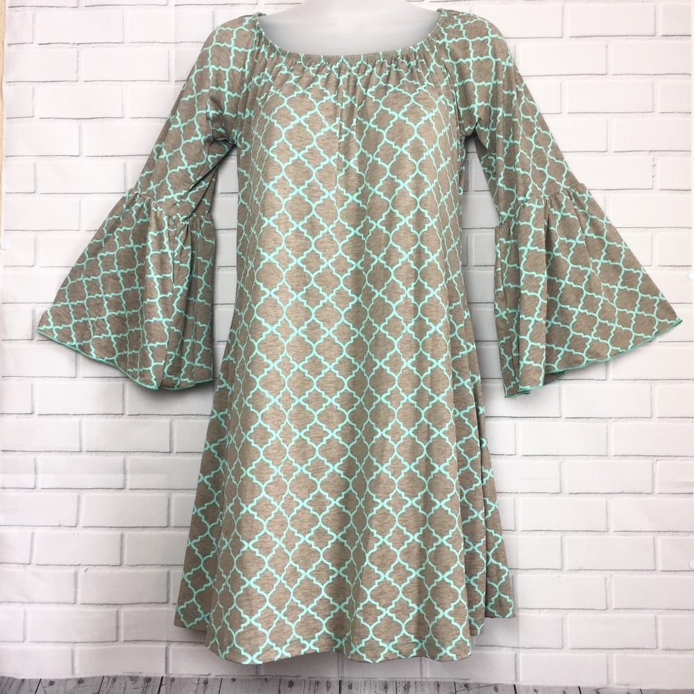 🐝  2B Together Off Shoulder Dress Bell Sleeves